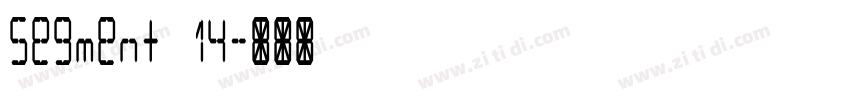 segment 14字体转换